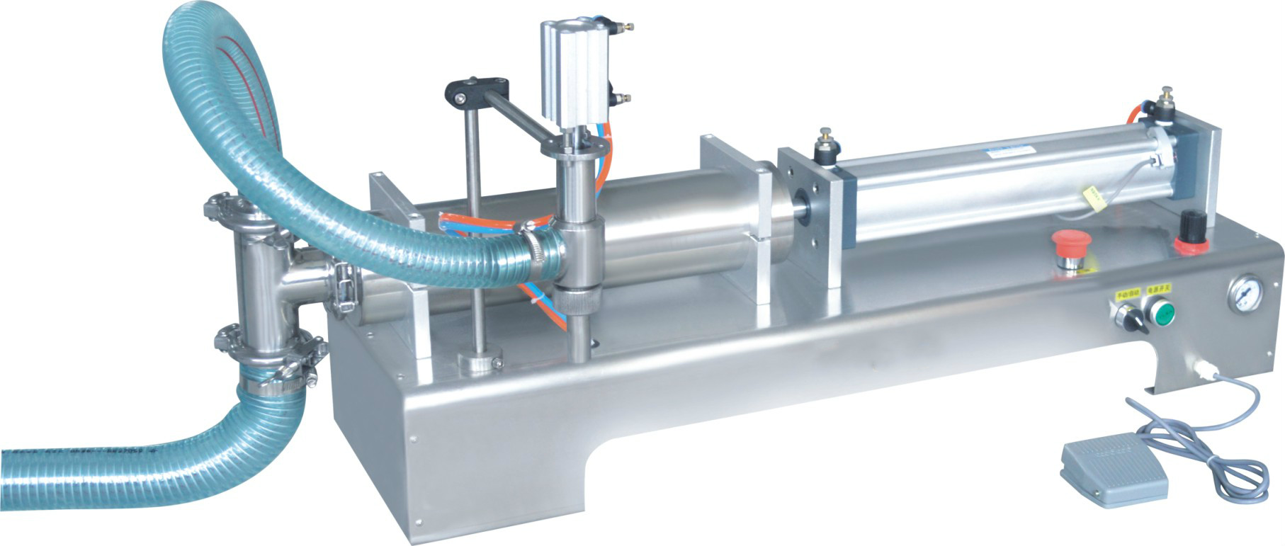 เครื่องบรรจุของเหลวกึ่งอัตโนมัติ (Semi-automatic Liquid Filling Machine)  รุ่น G1WYD 50-500ML